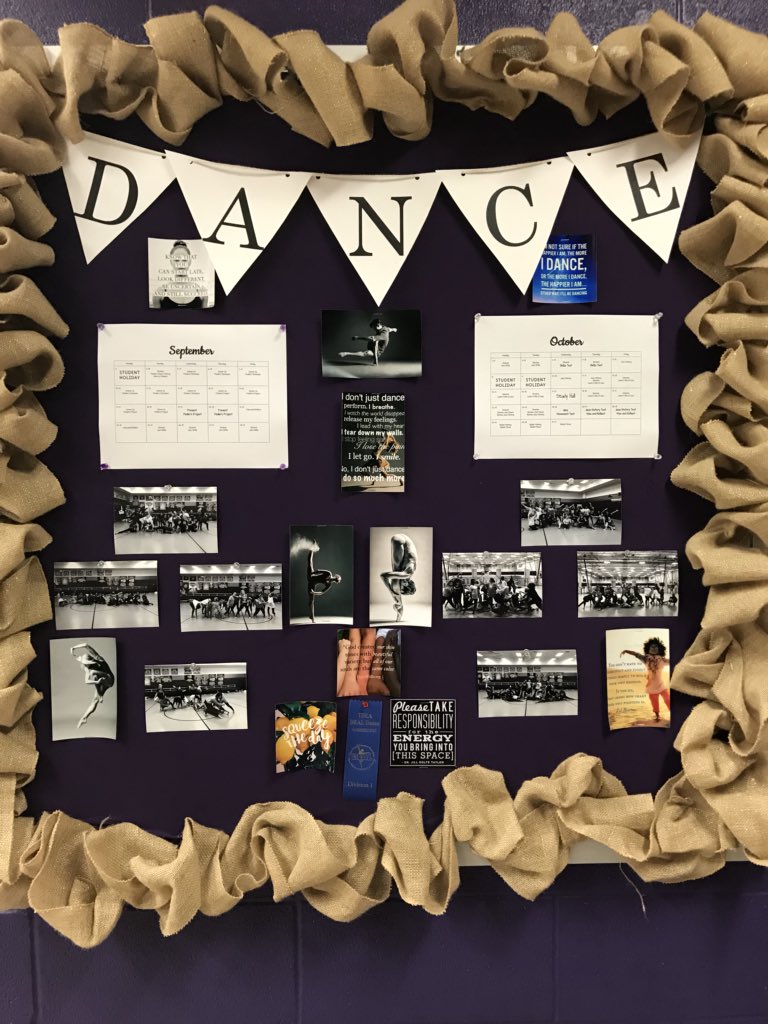 Dance students: make sure to check out the dance board when you walk in, your on it!