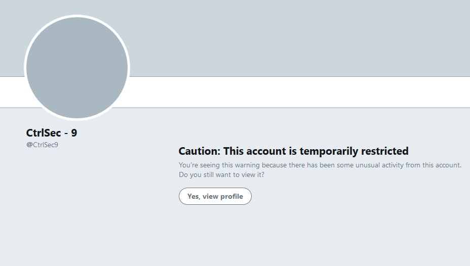 CtrlSec's tweet image. And #Twitter's stupid algorithms stroke again...

@Ctrlsec9 is locked again after 13h30 of active duty
This account only monitors the suspension of #ISIS accounts

Would you mind explaining who are those users you try to protect?  🤔

@TwitterSupport @TwitterSafety @TwitterFrance