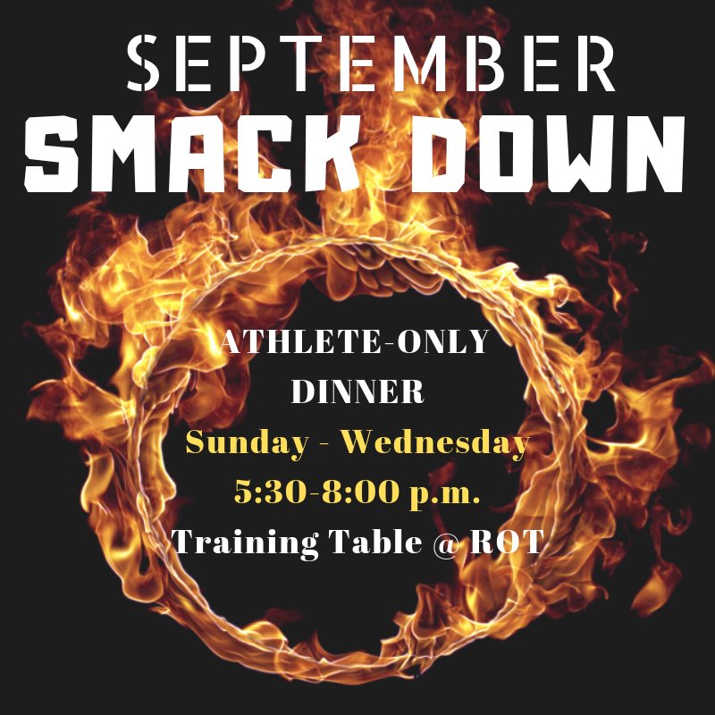 Performance_LU's tweet photo. Get involved with the September SMACK DOWN! See you at the ROT. 

Please RT 
#BUILD #REBUILD https://t.co/u3vt0ePk64