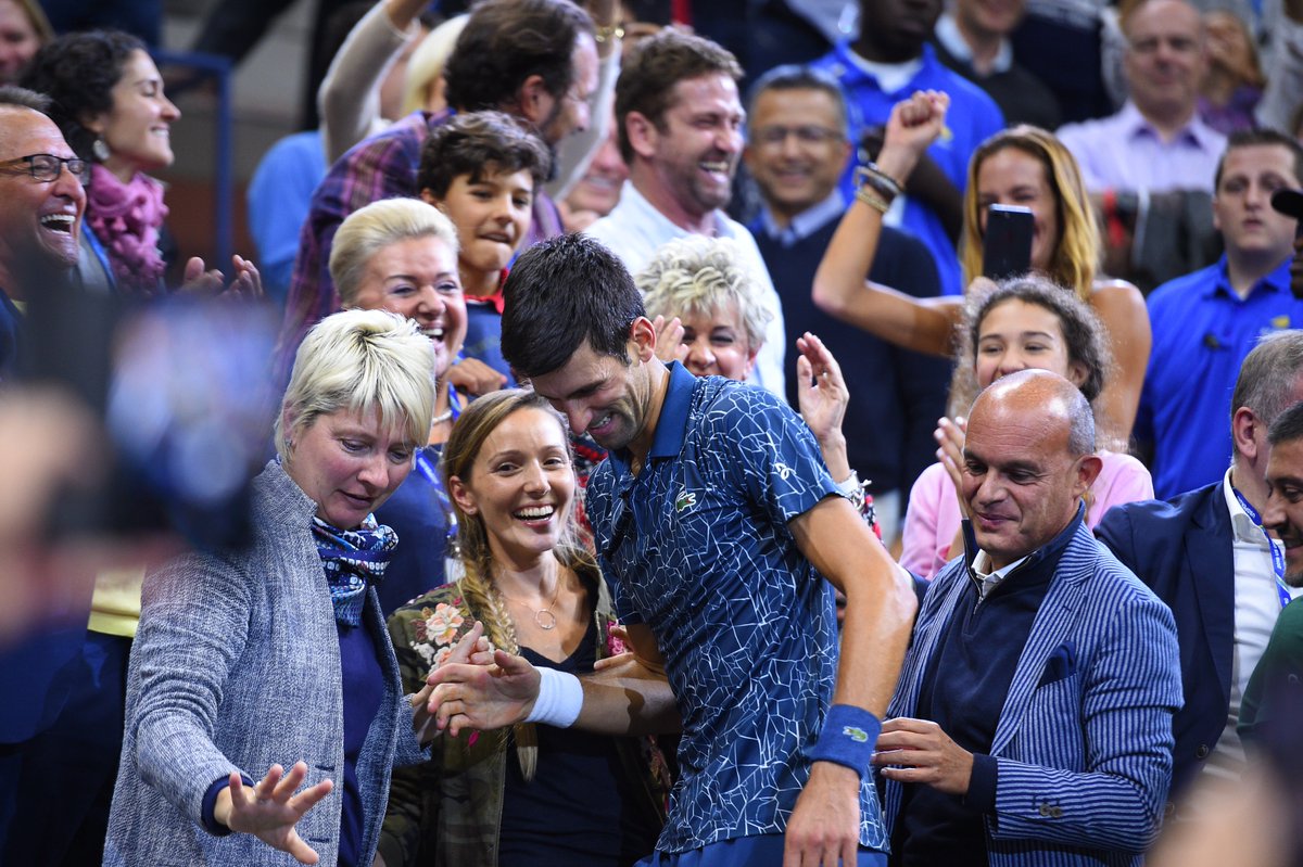 rolandgarros's tweet photo. Third #USOpen and 14th Grand Slam for @DjokerNole who defeats @delpotrojuan 63 76 63 in the final.

Novak Djokovic bat Juan Martin del Potro 6/3, 7/6, 6/3 et remporte son 3e US @usopen et 14e titre du Grand Chelem.

📷 ©@corinnedubreuil / FFT https://t.co/AEFmDX6o7M