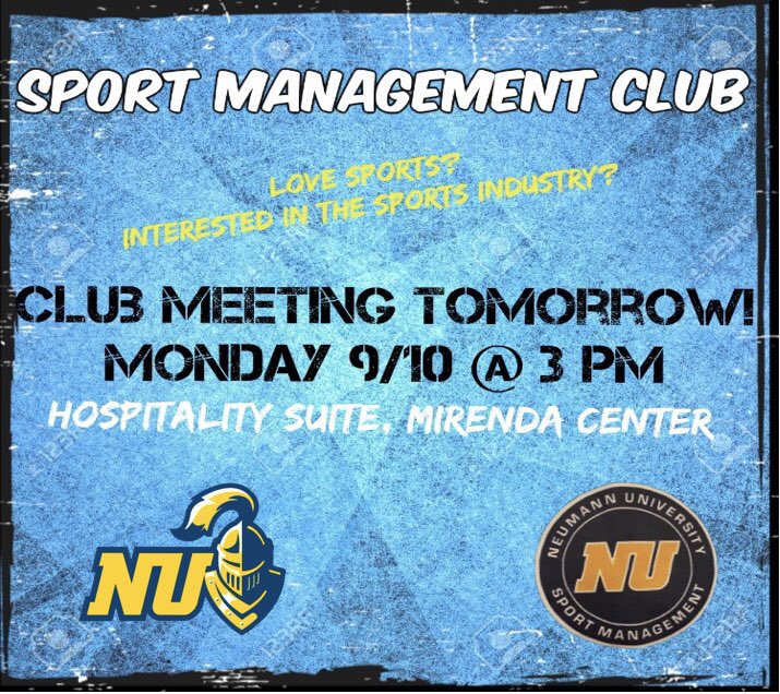 Join us tomorrow for our first club meeting of the semester at 3 PM in the Mirenda Center. Come find out what we have planned for this semester &amp; how you can get involved! •All majors are welcome•