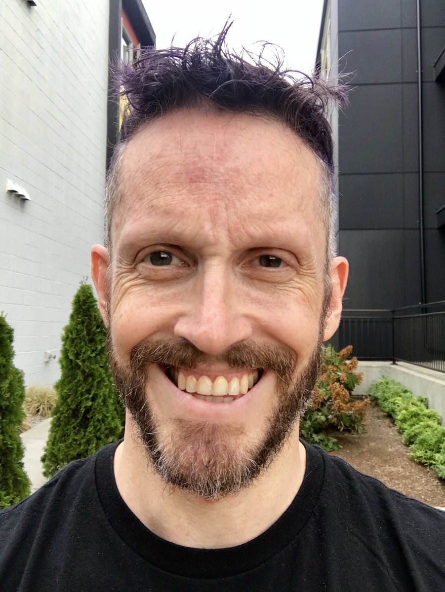 JamesCStewartNZ's tweet photo. #PowerViolet hair update! Just had a haircut, so some of my natural “blond” is showing again! #SaltAndPurple https://t.co/K881lp1DNA