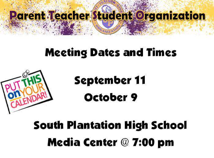 SPHS_PTSO's tweet photo. Come join us for our 1st PTSO meeting Tues. 9/11. Meet the administrators night. Looking forward to seeing you! https://t.co/aXRL4N0TCV