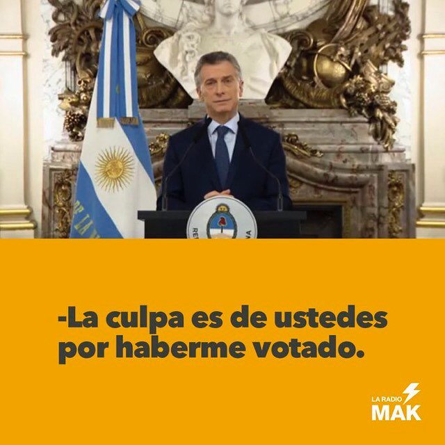 PeronistasUnidx's tweet photo. rinconetokDura autocrítica del presidente.
#perdonpresidente #PenaLeaks #Ajuste #FMI #Macri https://t.co/IrozVgbfsv