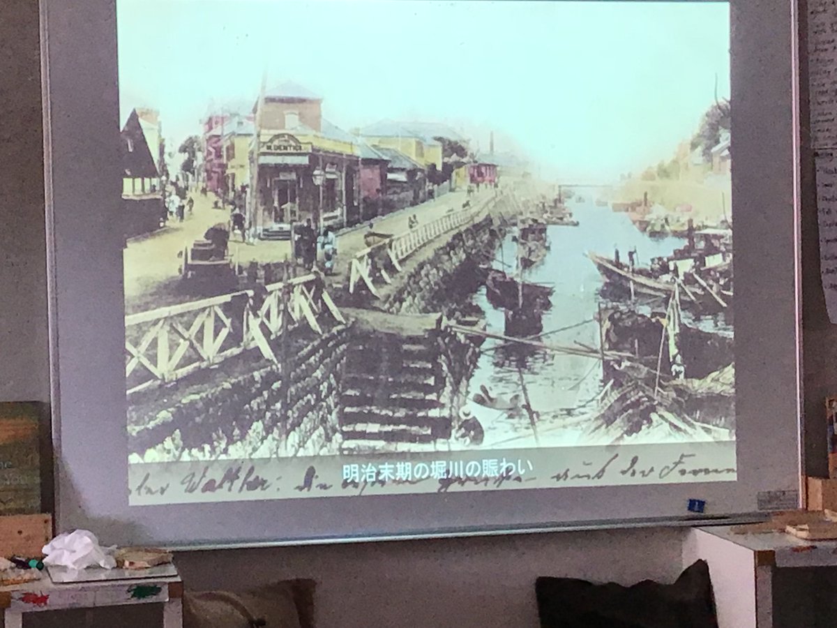 YISbrown's tweet photo. Our Service Learning Connection: Learning about Yokohama history from Mr. Sugishima and Dr. Joseph Amato. Building our relationship with Mr. Sugishima from the Motomachi Ikutsushima shrine. https://t.co/maKKaWBlHw