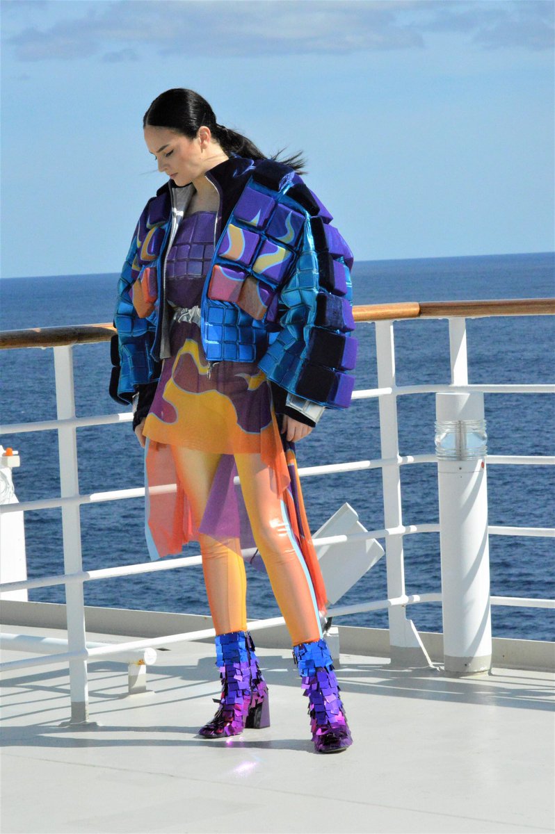 cunardline's tweet photo. @wstmnstrfashion graduates showcased their bright and bold collections during Queen Mary 2’s 2018 Transatlantic Fashion Week Crossing.
#tfw #tfw2018 #qm2 #transatlanticcrossing https://t.co/bbRuY40T0O