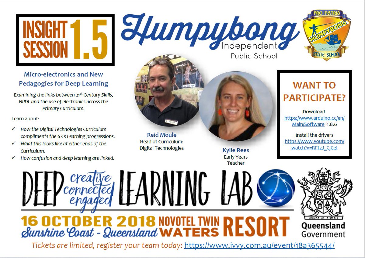 antonijevicQLD's tweet photo. Micro-Electronics and Deep Learning - using confusion and digital technologies as accelerator of learning.

Come learn from the Humpybong IPS team at the QLD Deep Learning Lab this October https://t.co/YcvSCVKCt4 

@NPDL_Canada  @NPDLNL @NPDLqld @NewPedagogies https://t.co/ZZczEIwfuB