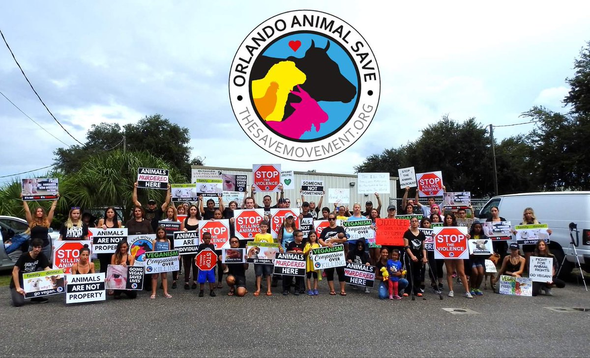 Our biggest #Vigil ever✊💪 57 #Activists came together to #BearWitness at an #Orlando #Slaughterhouse. 
@thesavemovement #Vegan #AnimalRights #CompassionOverKilling #StopTheViolence