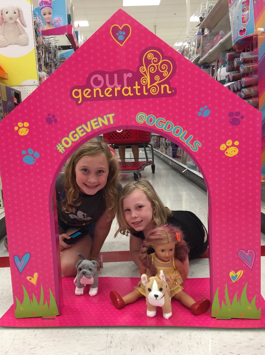 So much fun at the puppy adoption #ogevent this weekend! Best part—renewed interest in their dolls. They have been playing with them all weekend, thanks!