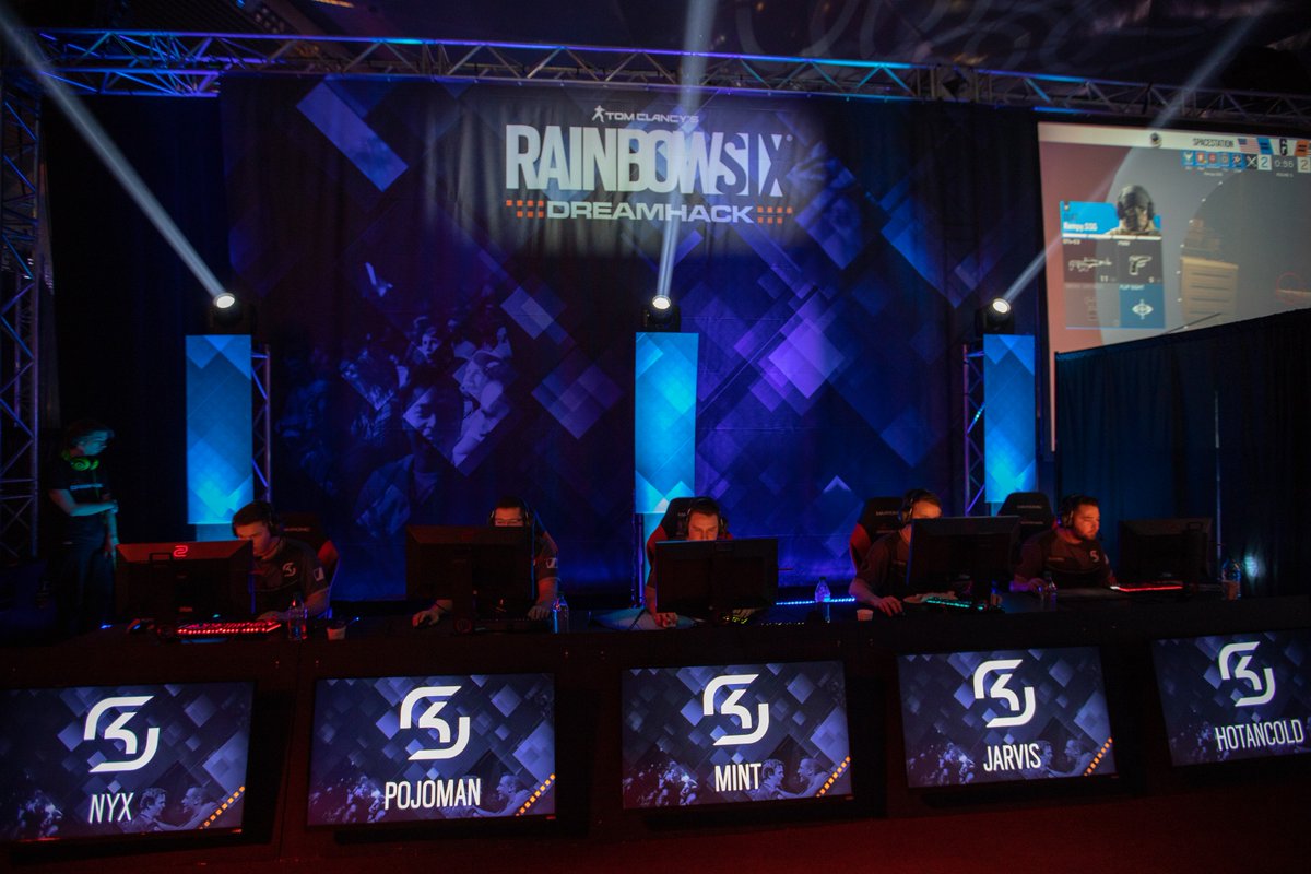 DreamHackR6's tweet photo. Congratulations to @Cloud9 for grabbing the trophy 🏆 
and to the runner-ups at DreamHack Montreal 2018 Rainbow Six!

🥈 @GoingRogueGG 
🥉 @MilleniumTeam 
🏅 @SKGaming 

GGs and well played 👏
#DHMTL18 #DHMTLR6 https://t.co/pif3LcX32p