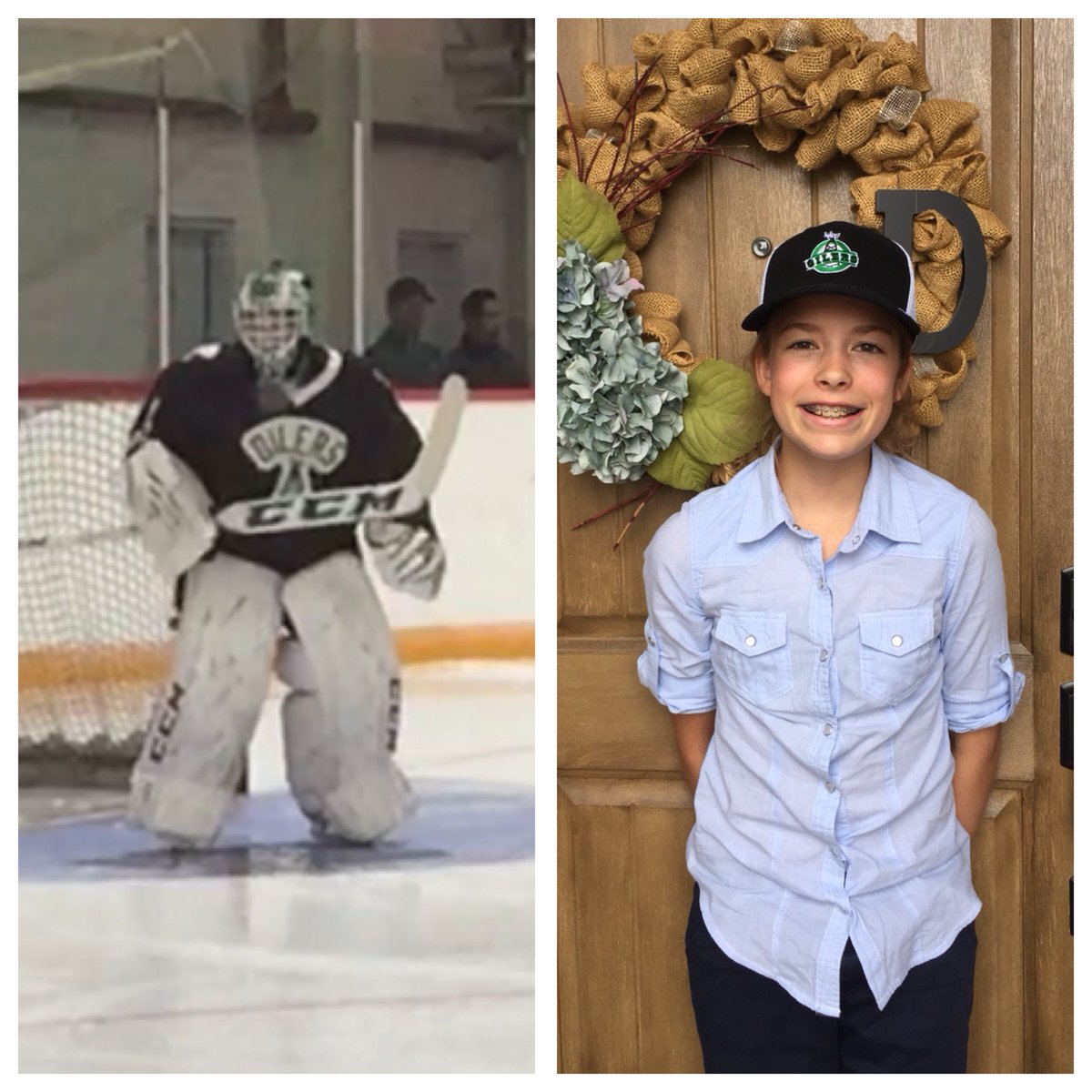 DaveDavis77's tweet photo. Congratulations @BrookeDavis2007 for making the boys PeeWee AA team as a first yr!! @OOAA_Hockey @STIXHockey @EvolutionGoalie @ShannonSzabados https://t.co/S8XJvohaTm