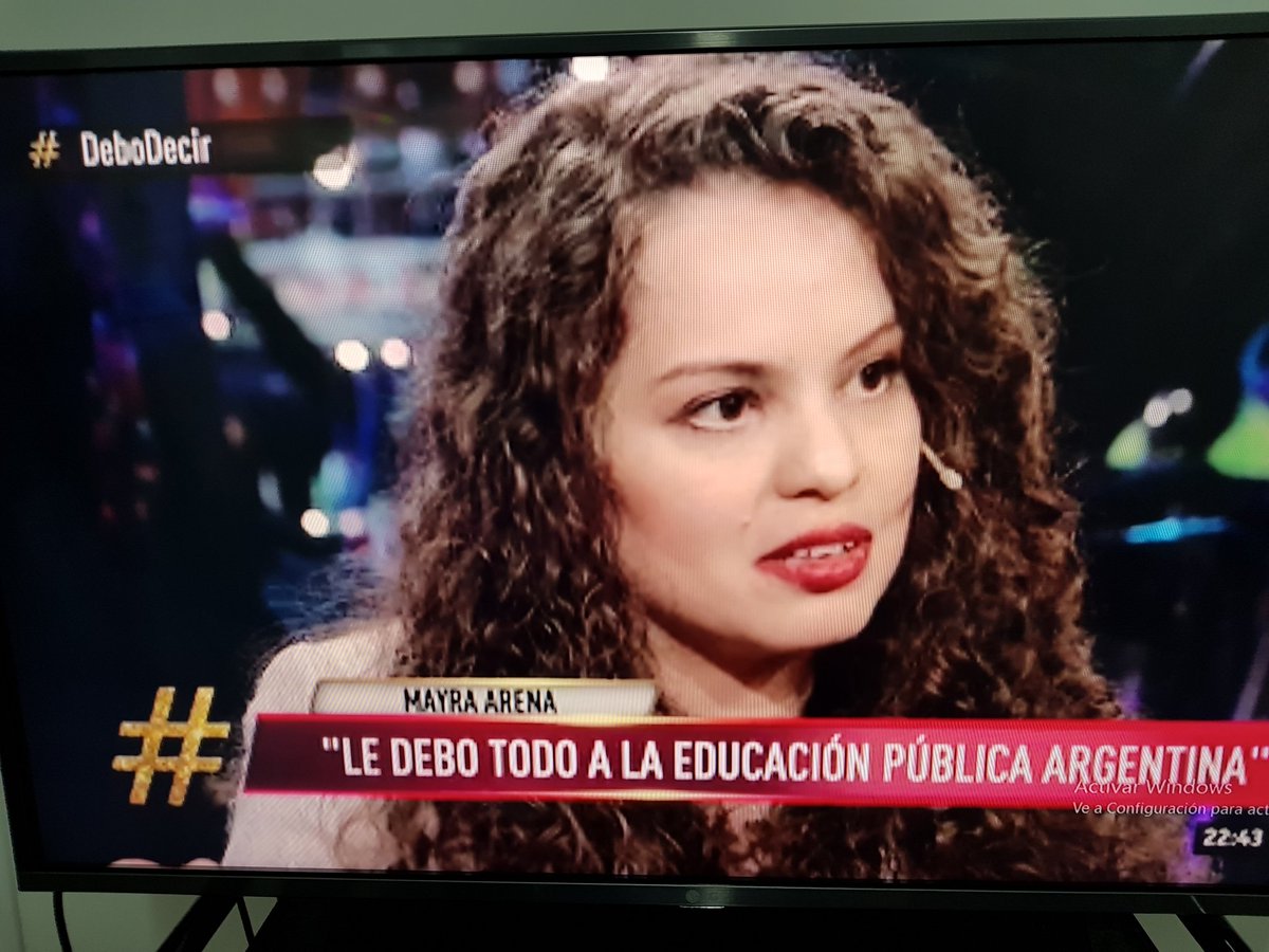 Grande Mayra !!!! Un ejemplo de vida... #DeboDecir
