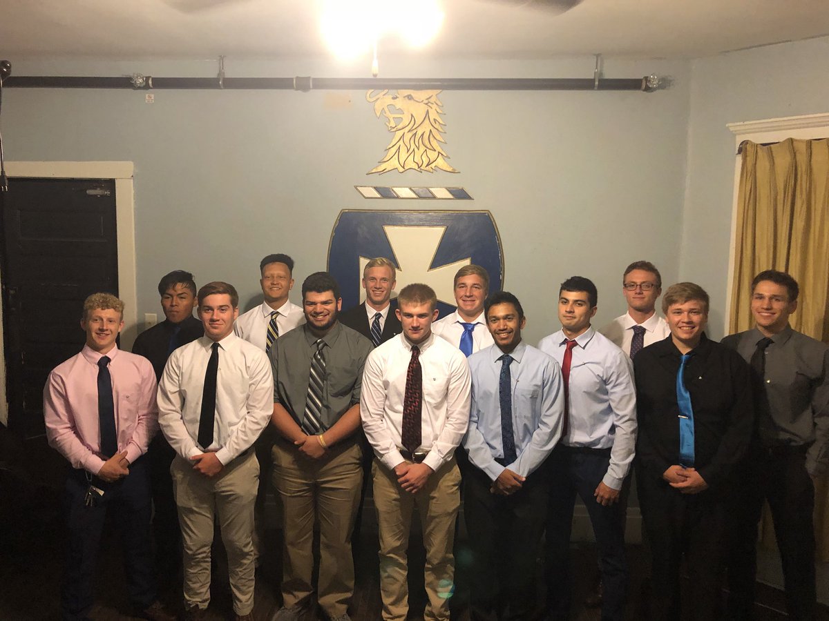 SigmaChi_WIU's tweet photo. We would like to congratulate and welcome the ΙΚ Pledge Class as they start their journey on becoming a Sigma Chi #InHoc https://t.co/6QMc3hxA0p