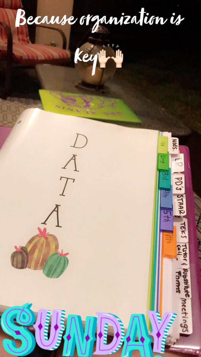 teacher_brii's tweet image. Organization is key 🙌🏻 #sunday #rain #databinder #teacherlife