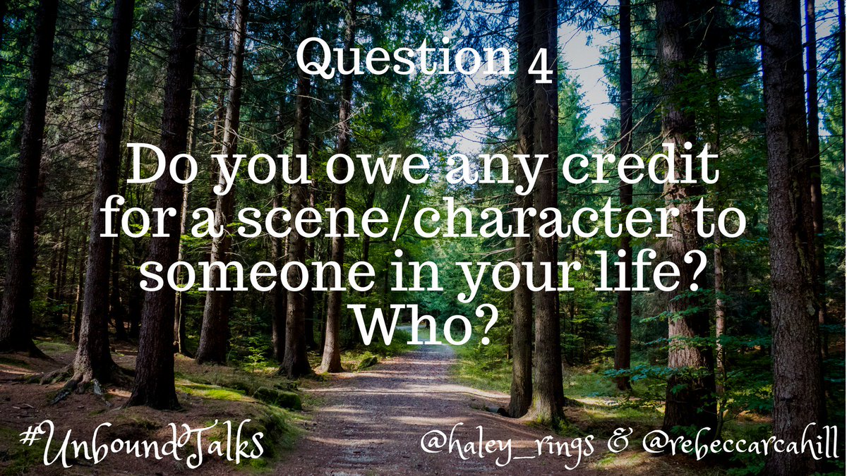 UnboundTours's tweet photo. Question Four for #UnboundTalks!
@Haley_Rings @rebeccarcahill 
#writerslife #amwriting #amediting #bookblogs #bookblogger #books #ireadya #reading #writing #readers #books #bookbloggers #questiongames #livechats https://t.co/mNYug7xDll