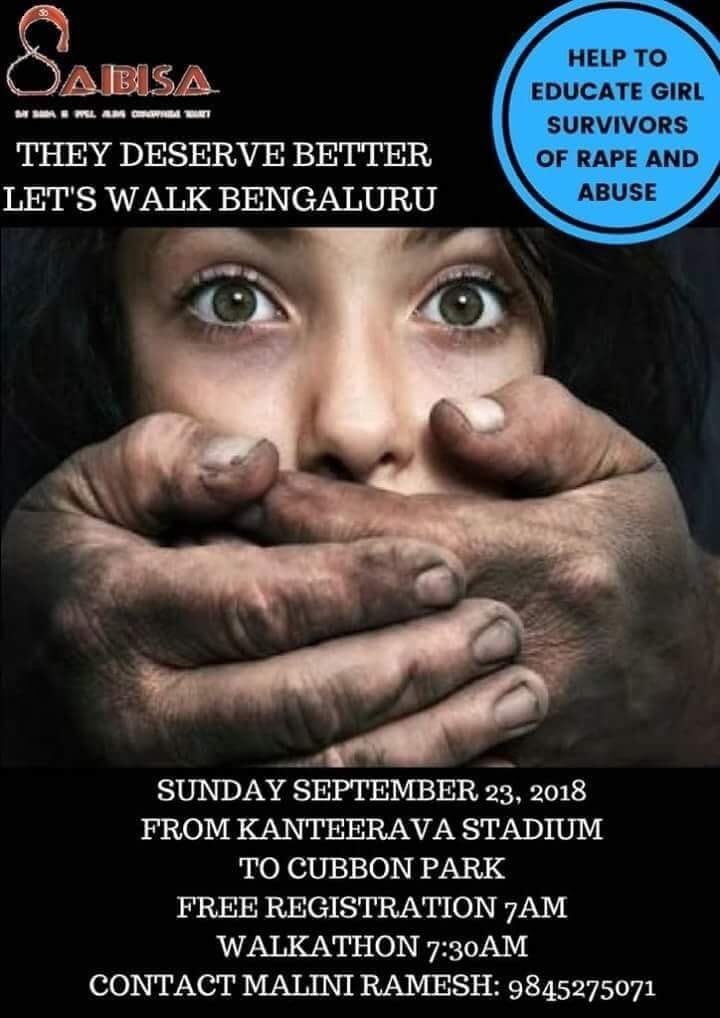 amilliewaadia's tweet photo. Come support us These kid survivors need us @IndraniRay @saibisa #survivorsofrape#saibisa#jayawahi#bangalore https://t.co/1zaHGOTngy