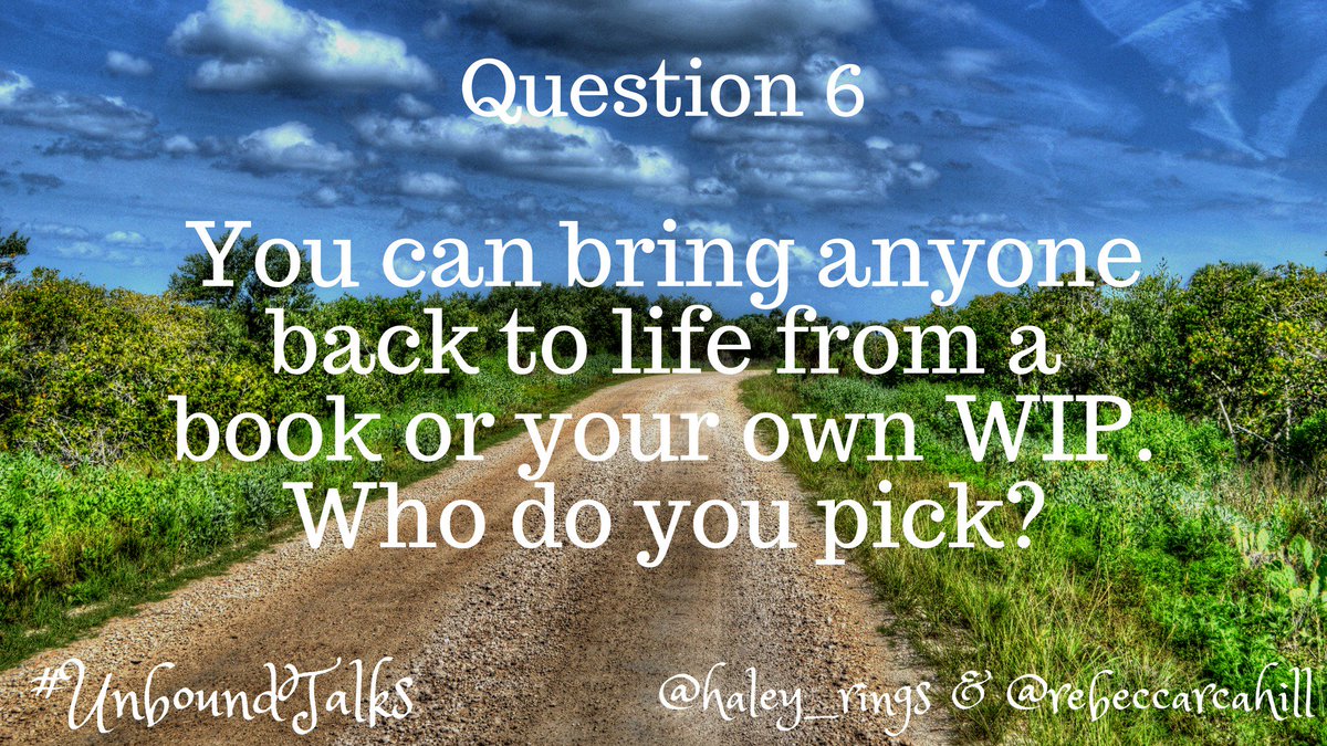 UnboundTours's tweet photo. Question Six for #UnboundTalks!
@Haley_Rings @rebeccarcahill 
#writerslife #amwriting #amediting #bookblogs #bookblogger #books #ireadya #reading #writing #readers #books #bookbloggers #questiongames #livechats https://t.co/CiB5qNqLdM
