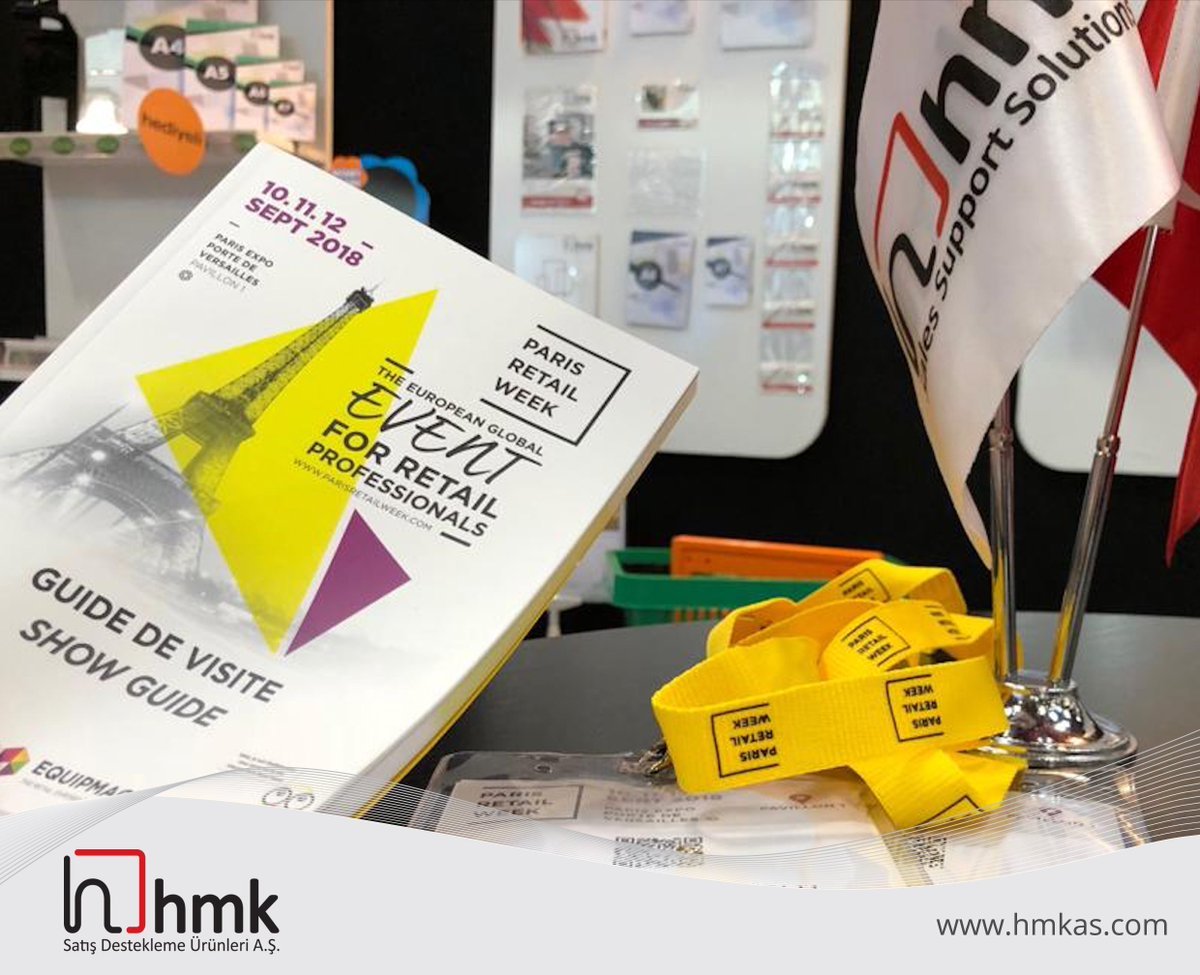 Paris Retail Week - Equipmag 2018 fuarında C-053 nolu standımıza sizleride aramızda görmekten memnuniyet duyarız. hmkas.com #parisretailweek