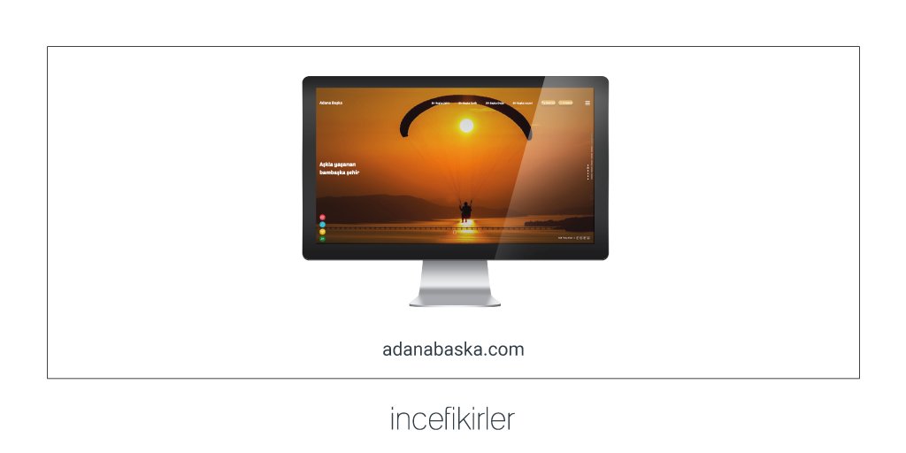 incefikirler's tweet photo. Geleneksel marka danışmanlığındaki "üstün değer katma" ilkesini dijitalde de sergileyen İnce Fikirler, son harikası Adana Başka ile şimdi finalist.
.
https://t.co/afstZpzRZk 
.
#incefikirler #adana #adanabaska #altınörümcek #finalist #marka #kent #karakter #web #ödül #konsept https://t.co/laSTeYRf3f