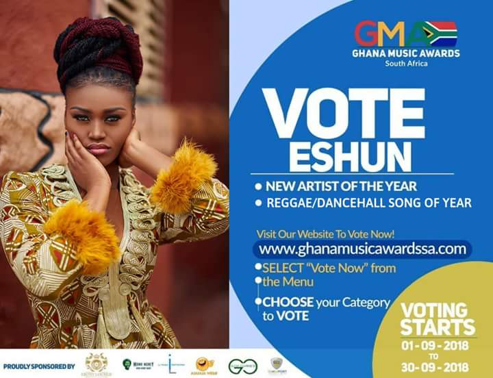 ElizabethEssil2's tweet photo. The voting is still on vote for Eshun as the new artist of the year and also vote #famekor as the dance hall song of the year cause your vote really counts ,guys the dead line is almost near. https://t.co/5mSkXNwpe4