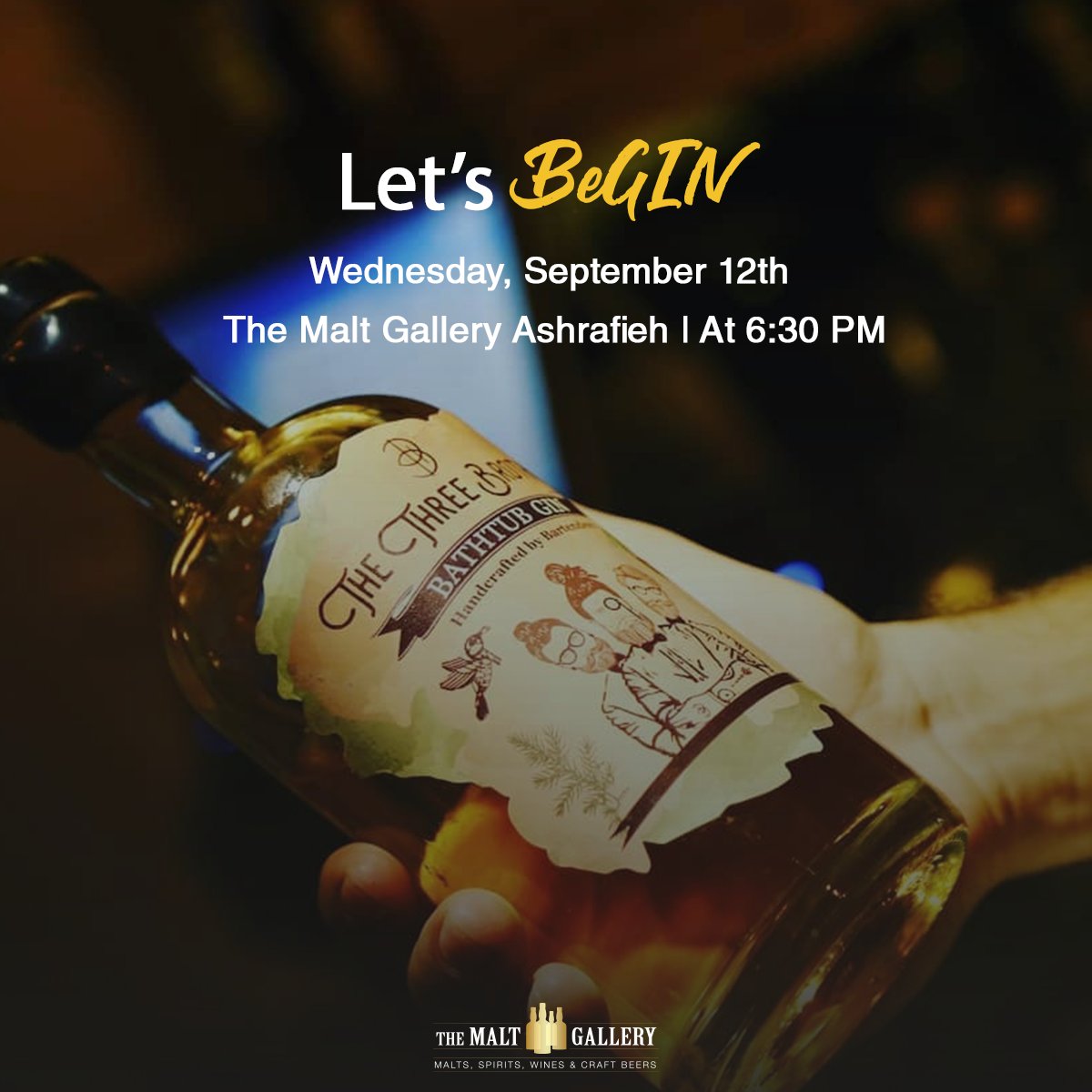 TheMaltGallery's tweet image. Proudly Lebanese!
Join us this Wednesday, September 12th at 6:30 PM to taste @thethreebrothersgin
This event will take place at our boutique in Ashrafieh.
#TheMaltGallery #Gin #TheThreeBrothers