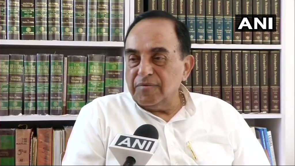 ANI's tweet photo. I feel that the macroeconomic price for petrol is Rs 40 and somehow the PM must ask the Petroleum Minister to think as a part of Economic Affairs Ministry&amp; not as Petroleum minister and stop setting prices so high that people can go to the point of revolt: Subramanian Swamy, BJP https://t.co/fwJ7b2lbmv