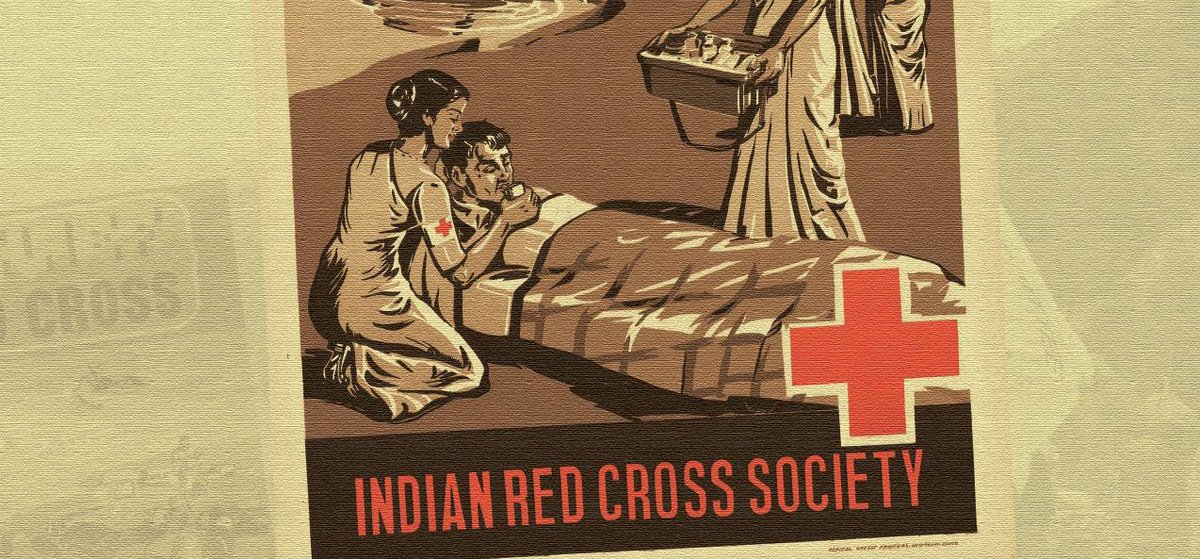 ICRC_nd's tweet photo. #DidYouKnow There can be only one National #RedCross or #RedCrescent society in one country. This picture shows a poster from @IndianRedCross archives highlighting provision of #FirstAid, one of its core activities across #India. #WFAD2018 https://t.co/Da8OdMKnfp