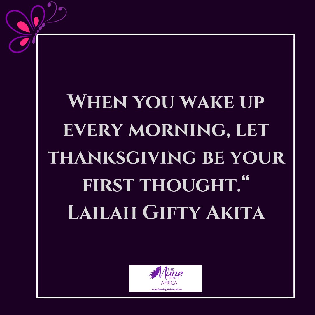 manechoiceafr's tweet photo. Always remember for to be thankful for the new day and for fresh beginnings. Are you grateful? https://t.co/Cl23vdtG23