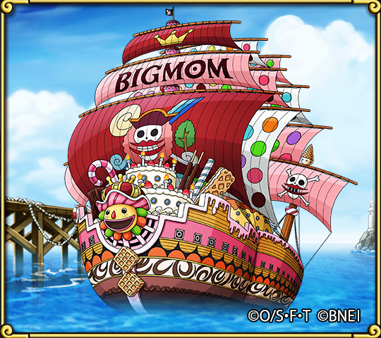 One Piece トレジャークルーズ 新船情報 四皇の一人ビッグ マムが率いる ビッグ マム海賊団 の艦 クイーン ママ シャンテ号 が新たに登場 特訓の森 ママ をクリアして是非getしよう T Co D1lzyauiev トレクル