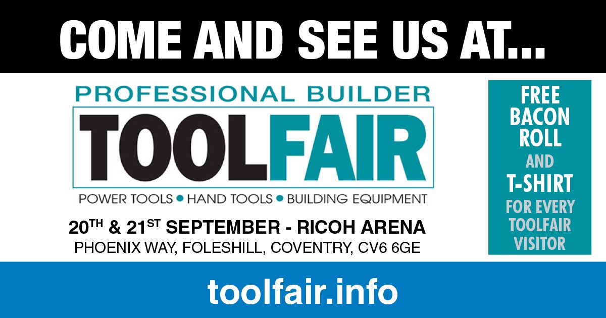 We are excited to be exhibiting at the upcoming @toolfair Coventry​ with our friends @astleys_ais. Come along and see us  20/21 September, Ricoh Arena, Coventry and get 'hands on' before you buy and enjoy show only deals. For more info: toolfair.info
