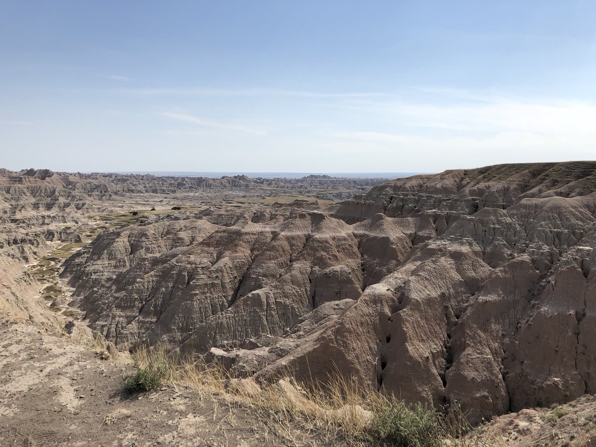 FaustLew's tweet photo. Badlands east of Rapid City, SD is an incredible site. https://t.co/BzxW4P2vKc