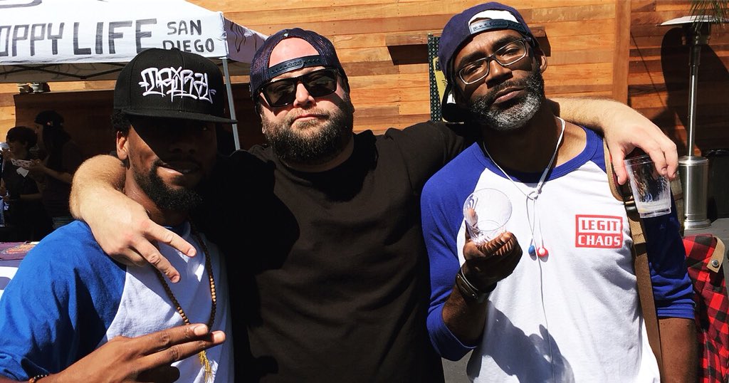 PRKRedison's tweet image. Quick flick w @BryanBarden after a dope set from @KillcRey @Kahlee310 and @RicScales of @theFRESHstate at the 6yr anniversary of @HBHL2011 #platformcollection #sdrap #beerlife #microbrews #bubblebiz #bars #raplife