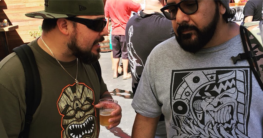 PRKRedison's tweet image. Quick flick w @BryanBarden after a dope set from @KillcRey @Kahlee310 and @RicScales of @theFRESHstate at the 6yr anniversary of @HBHL2011 #platformcollection #sdrap #beerlife #microbrews #bubblebiz #bars #raplife