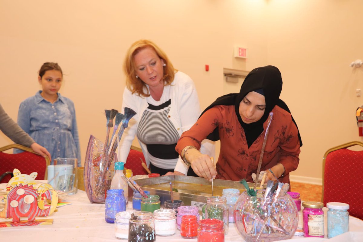 Many thanks to <a href="/MacLeodLisa/">Lisa MacLeod</a> for attending the event,tasting Turkish coffee,visiting food and art tables. She has always been a good supporter for the communities. #garagesale #CTHF #ottawa #ottawaevents