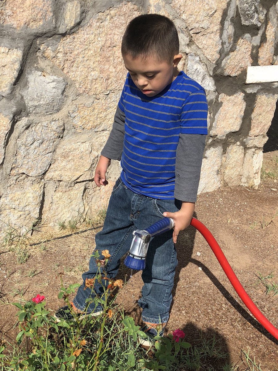 oso_new_tech's tweet photo. Cleaning up the Bowie Jardin!  Had some great little helpers. All in the family. https://t.co/T051bFn1kp