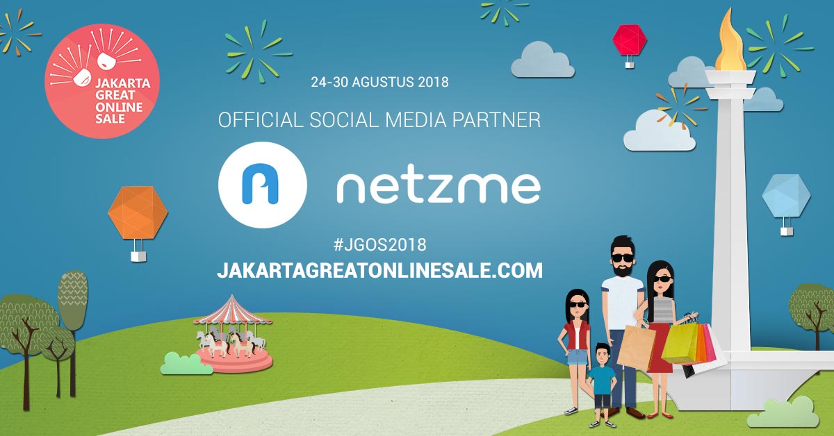 jgos2018's tweet photo. Terima kasih pada Official Social Media Partner JGOS 2018, Netzme!

#jakartagreatonlinesale #jakartagreatonlinesale2018 #jgos2018 #jgos https://t.co/Pou8ZBiV2X