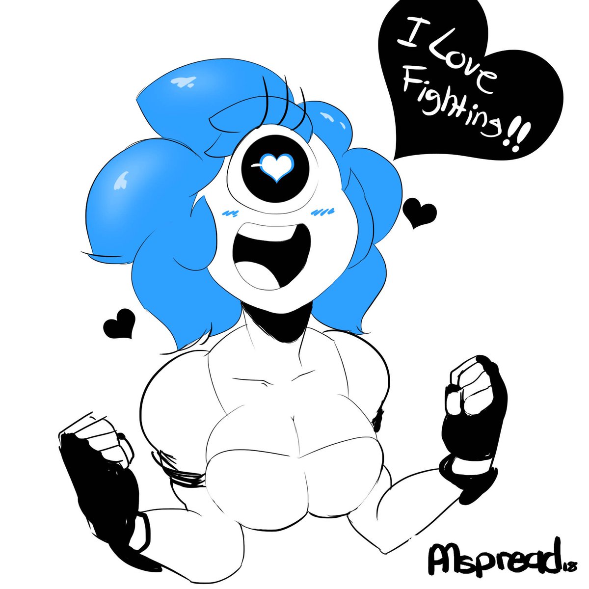 pumspreadart's tweet photo. Monoka LOVES fighting @art #artwork #pumspread #pumspreadart #pumspreadartwork #digital #digitalart #Monoka #monoeye #monstergirl #oc #originalart #originalartwork #characterdesign https://t.co/1RL55bf4lj