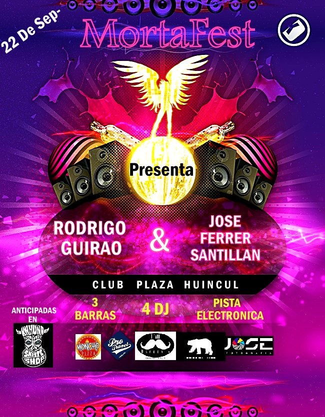 barbygarrido10's tweet photo. 👑#MortaFest #NocheDeGala👑
 este SABADO 22 de septiembre 
🔥 Club Plaza Huincul
🔥 3 barras
🔥 4 dj
🔥 Pista electronica 
   🙌💣Una noche única 💣🙌
RT que regalo entradas🎫🆓
 [ya están en venta las anticipadas en Kahuna Skate Shop de C-co] https://t.co/SpGjG88EQM