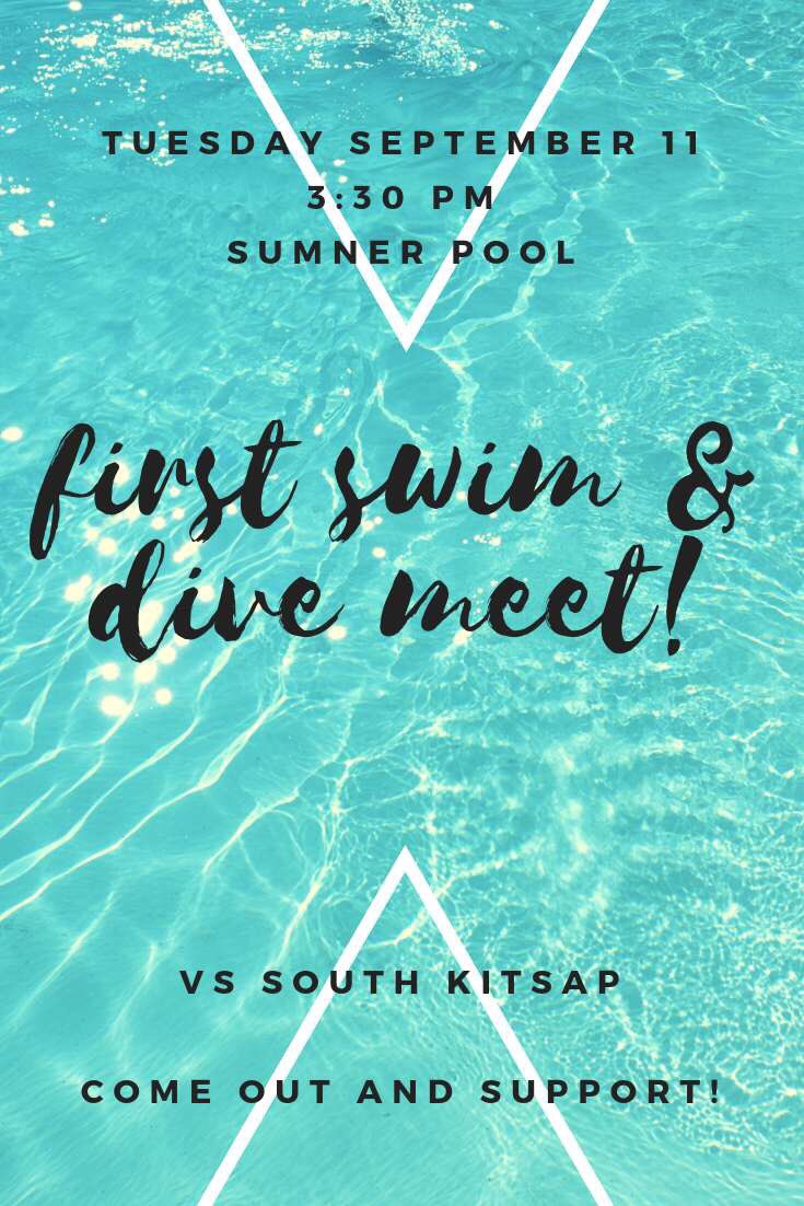 shsgswimdive's tweet photo. Hey @SumnerSpartans
Come watch your Spartan swimmers &amp; divers this Tuesday💜💛 Let’s pack those stands! https://t.co/7ndA15dpbV