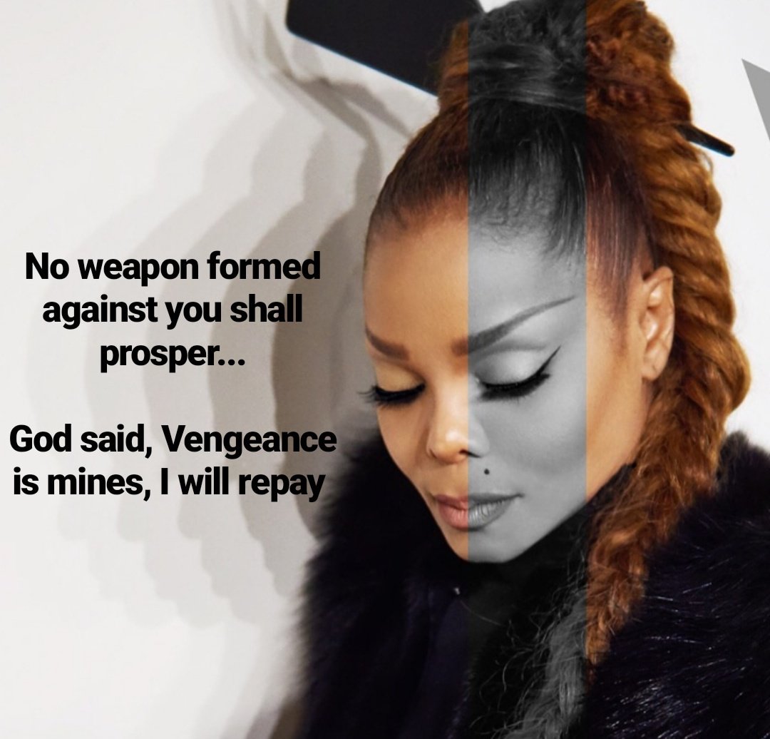 RN1814's tweet photo. Our Beloved @JanetJackson
never avenge, but leave it to the wrath of God, for it is written:
“Vengeance is mine, I will repay"
Les Moonves didn't have last say. NO man can take away what's given to you.
The universe🌌 will handle things accordingly
#WeStandWithJanet
#JanFam https://t.co/NosWqSz2U1