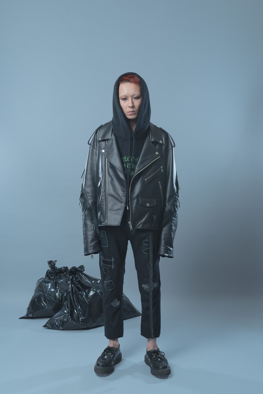 el conductorh LEATHER BIKER JKT