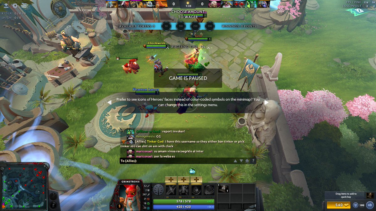 The best way to counter Tinker players!(look at the chat 200 IQ Clockwerk p...