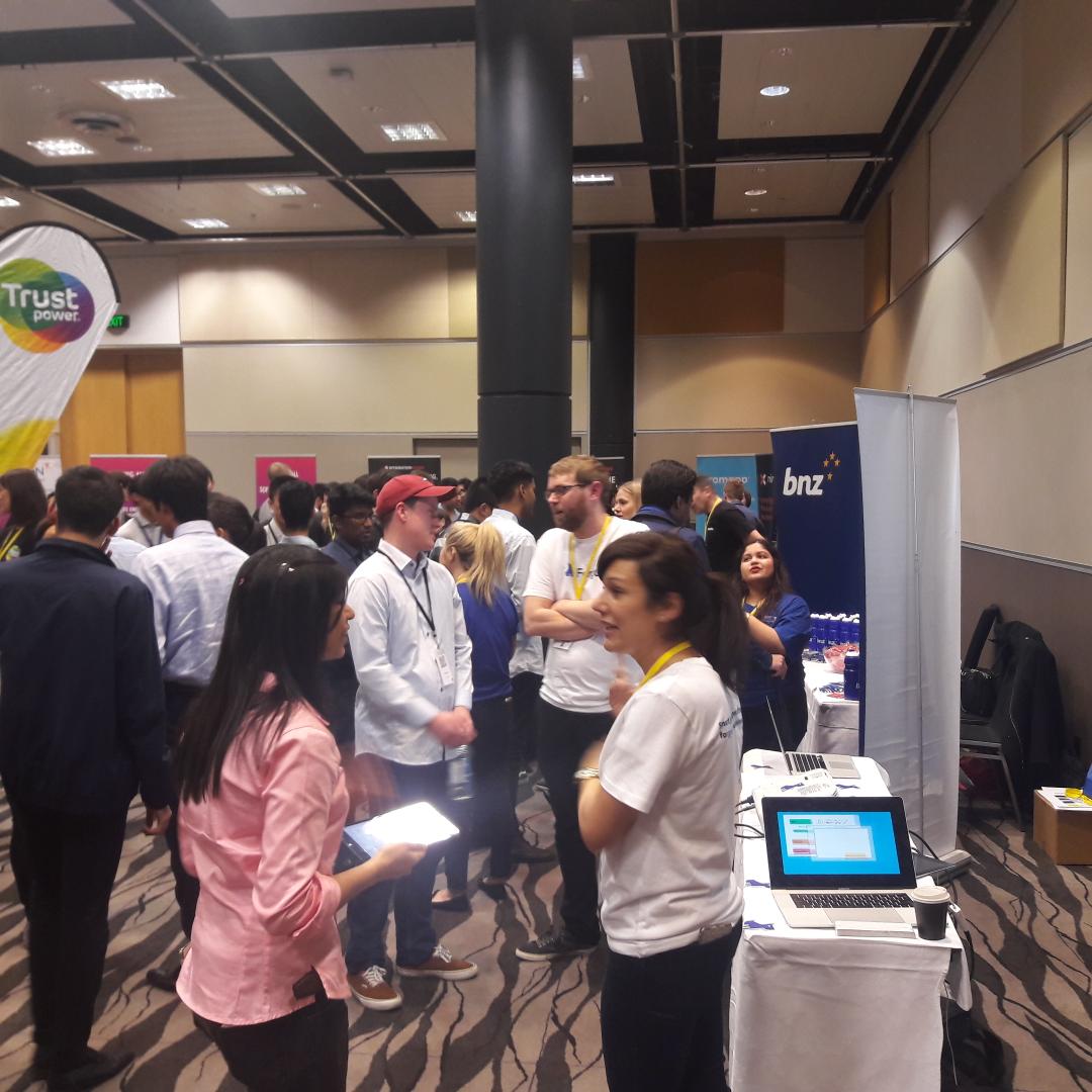 summeroftech's tweet photo. the calm.... the storm! Meet &amp; Greet Auckland is underway #SoTAKL https://t.co/anRXcmYJeL