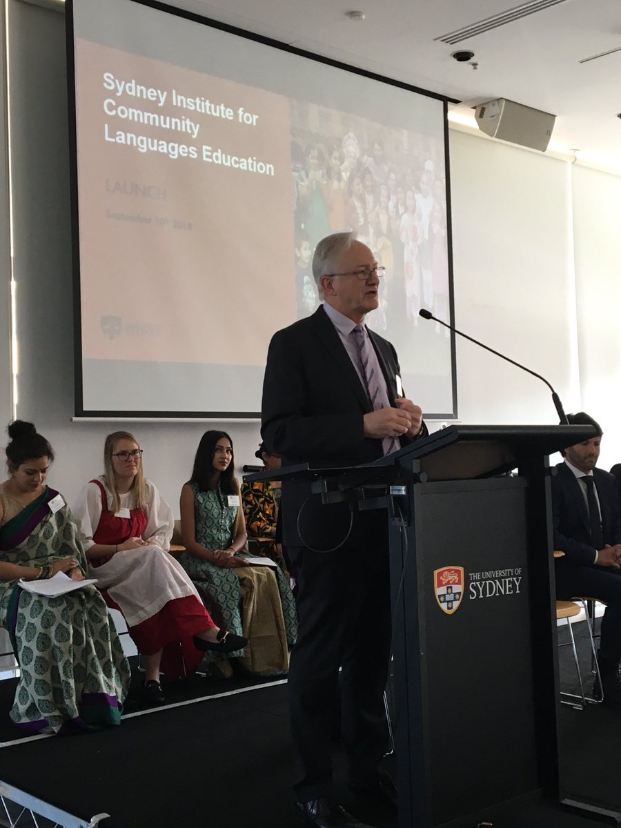 ArtSS_Sydney's tweet photo. Along with community teachers, @Sydney_Uni Provost, Stephen Garton, launches #SICLE “to ensure community languages thrive” https://t.co/YJXKTinylz