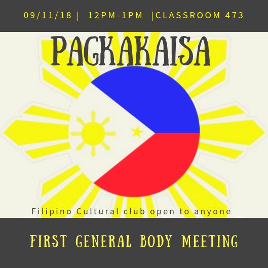 Come out for our first GBM of the semester!!!