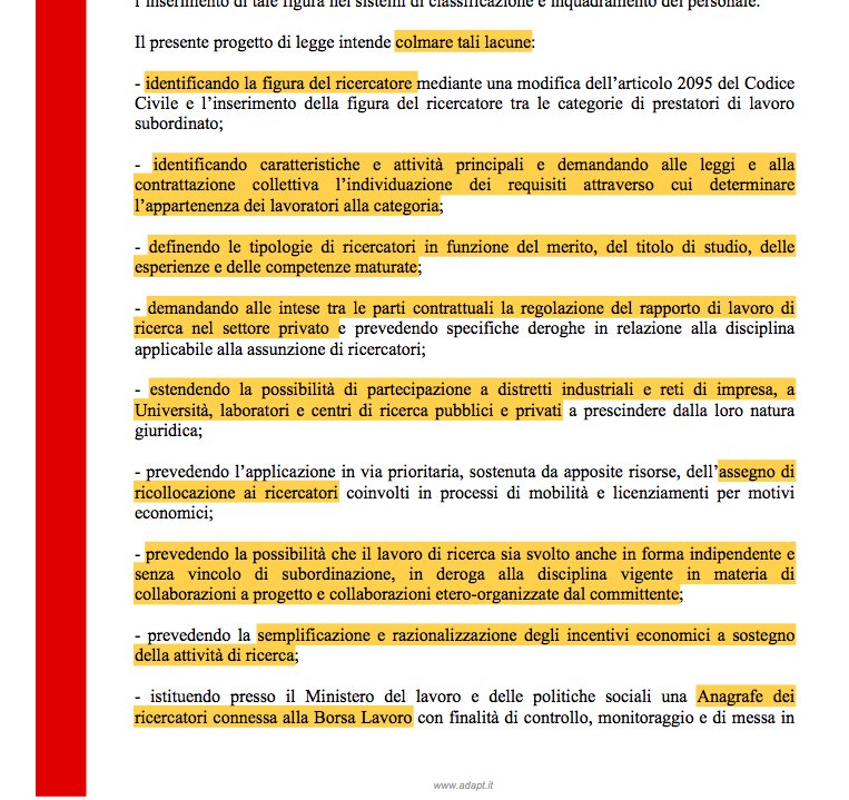 MicheTiraboschi's tweet photo. Se, come afferma il Ministro @bussetti_marco, si vuole sostenere una forte alleanza #imprese #università, uno dei problemi da affrontare resta quello del lavoro di ricerca non accademico. Qui la proposta #ADAPTland: https://t.co/Wr2BFc0dNd https://t.co/mg1UtZVg2f