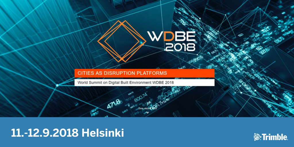 TrimbleJulkisha's tweet photo. Kiinnostaako rakennetun ympäristön digitaaliset ratkaisut? Trimble on mukana #WDBE2018 -tapahtumassa Helsingissä. Tule kuuntelemaan luentoamme digitaalisesta kaupunkikaksosesta! #3D #citymodeling #digitaltwin #smartcity
https://t.co/0wCuWAokac https://t.co/RGCY7WjIt4