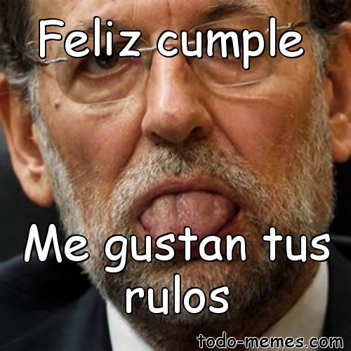 TodoMemesWeb's tweet photo. Feliz cumple Me gustan tus rulos #Feliz #cumple #gustan #rulos https://t.co/SoeLFxB1JF https://t.co/E77EBcnbR4