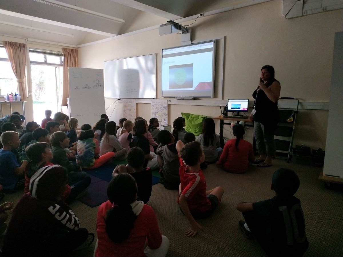 Starting the day off with our community meeting and some mindfulness. #g4hub #community #mindfulness