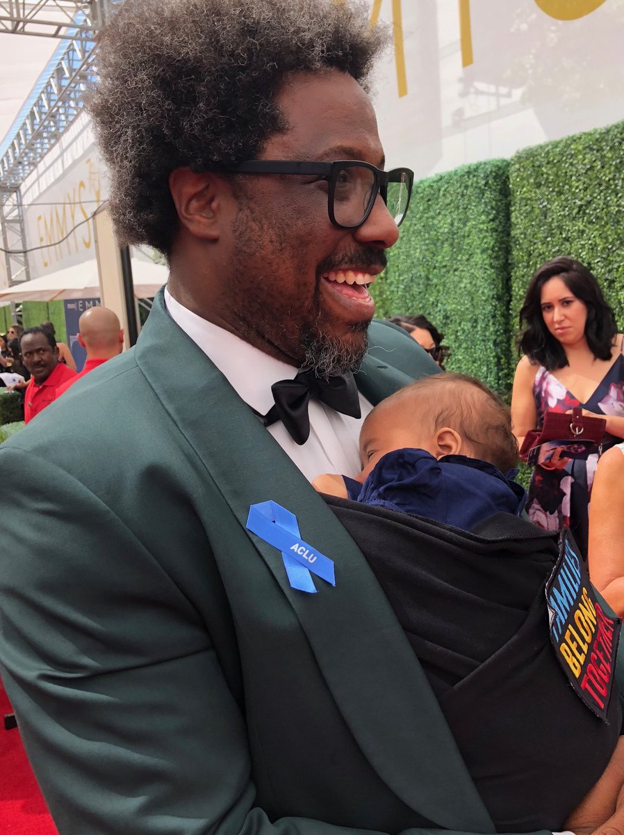 Going to the #Emmys is a privilege. Winning an Emmy is a privilege. Being allowed to stay w/ your kids when you cross the U.S. border should NOT be a privilege.

Me &amp; my wife took our 3 month old w/ us to the Emmys to remind us that #FamiliesBelongTogether. We stand w/ the <a href="/ACLU/">ACLU</a>.